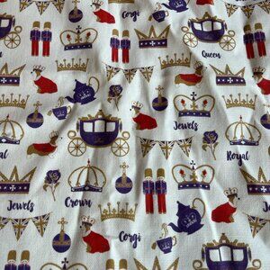 MILLY GREEN New Royal Shopper 100% Cotton Canvas Shopping Bag Corgi Dogs